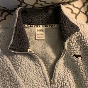Gray Sherpa sweater size large.